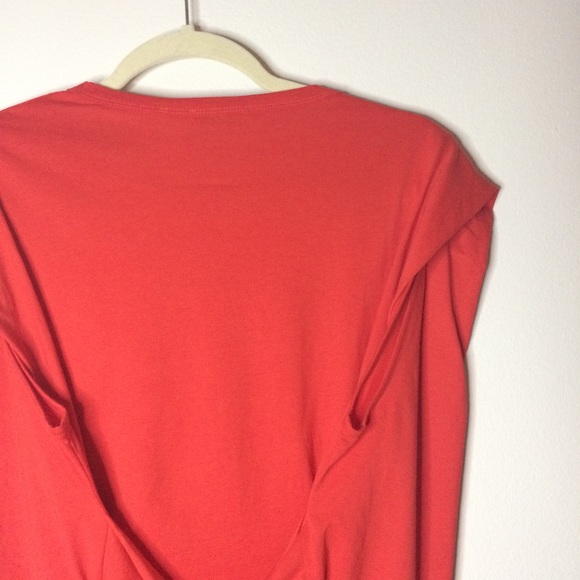 Sandro Red Front Tie Sleeveless Blouse Cotton - Picture 13 of 16